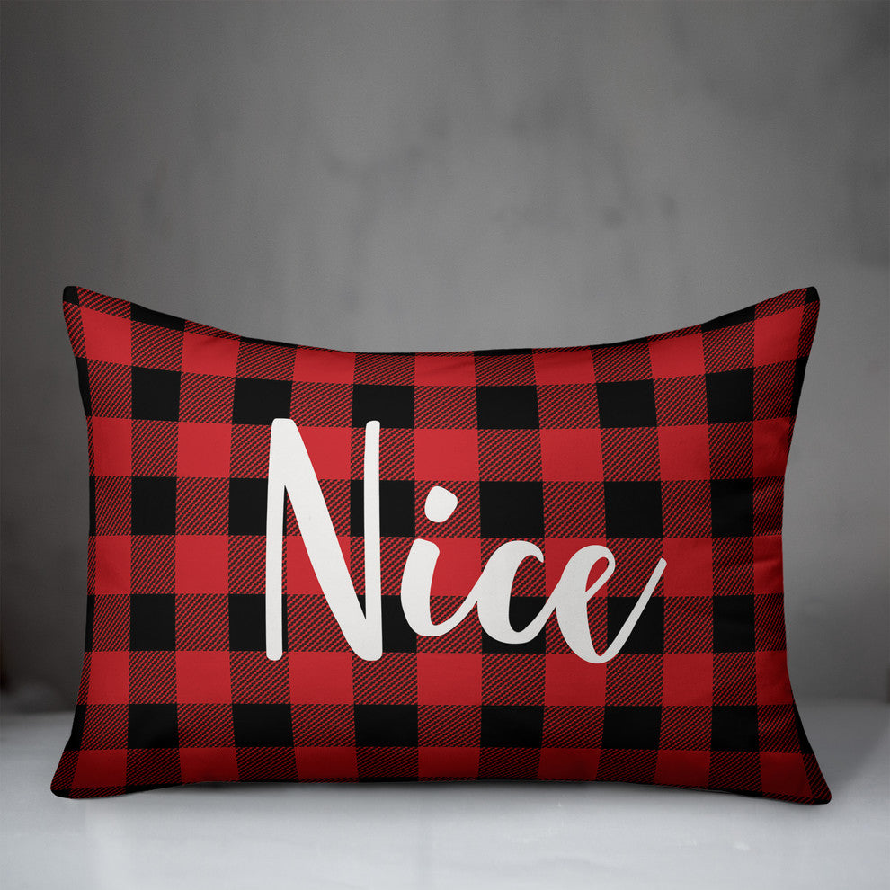 Nice, Buffalo Check Plaid 14x20 Lumbar Pillow