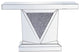 Elegant MF92009 47"Rectangle Crystal Console Table Silver Royal Cut Crystal