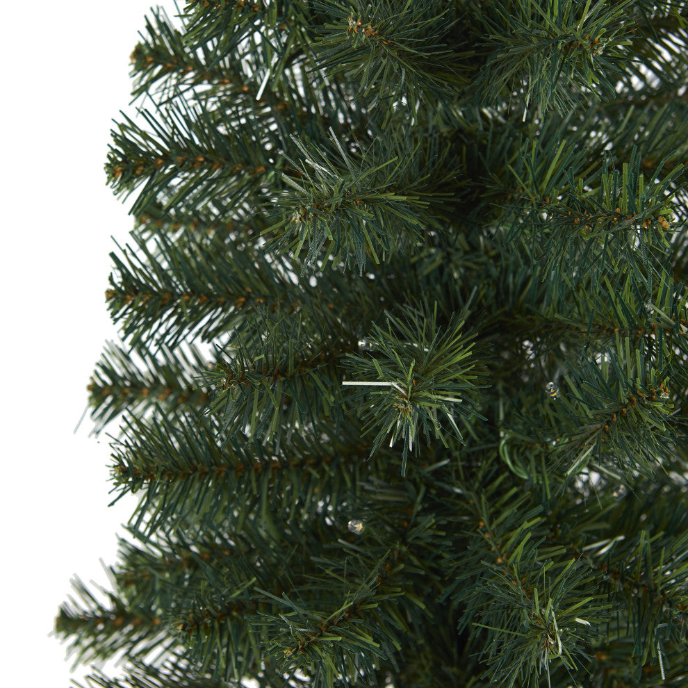 2' Green Artificial Christmas Tree With 35 LED Lights and 72 Bendable Branches