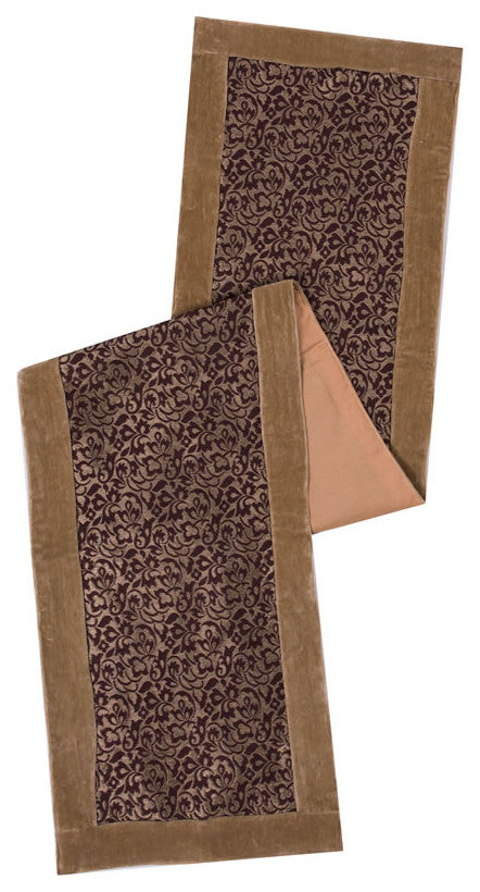 14" X 90" Brocade Brilliance Table Runne