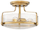 Hinkley Harper Three Light Semi-Flush Mount 3641HB-CS