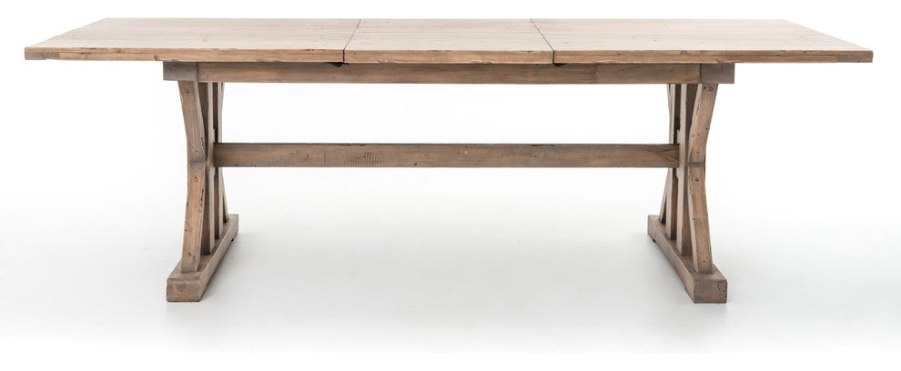 Four Hands Tuscanspring Extension Dining Table, Sundried Wheat, 72"-96"