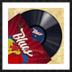 "Vinyl Club, Blues" Framed Digital Print by Steven Hill, 38"x38"