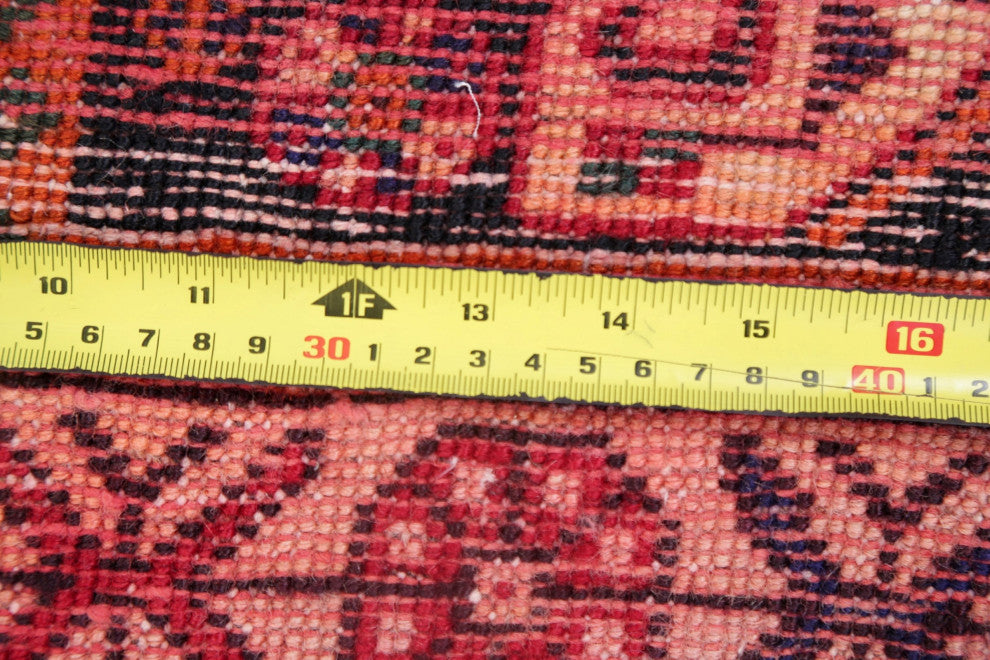 Consigned, Oriental Hand Made Vintage-Style Persian Area Rug, Red, 5x8