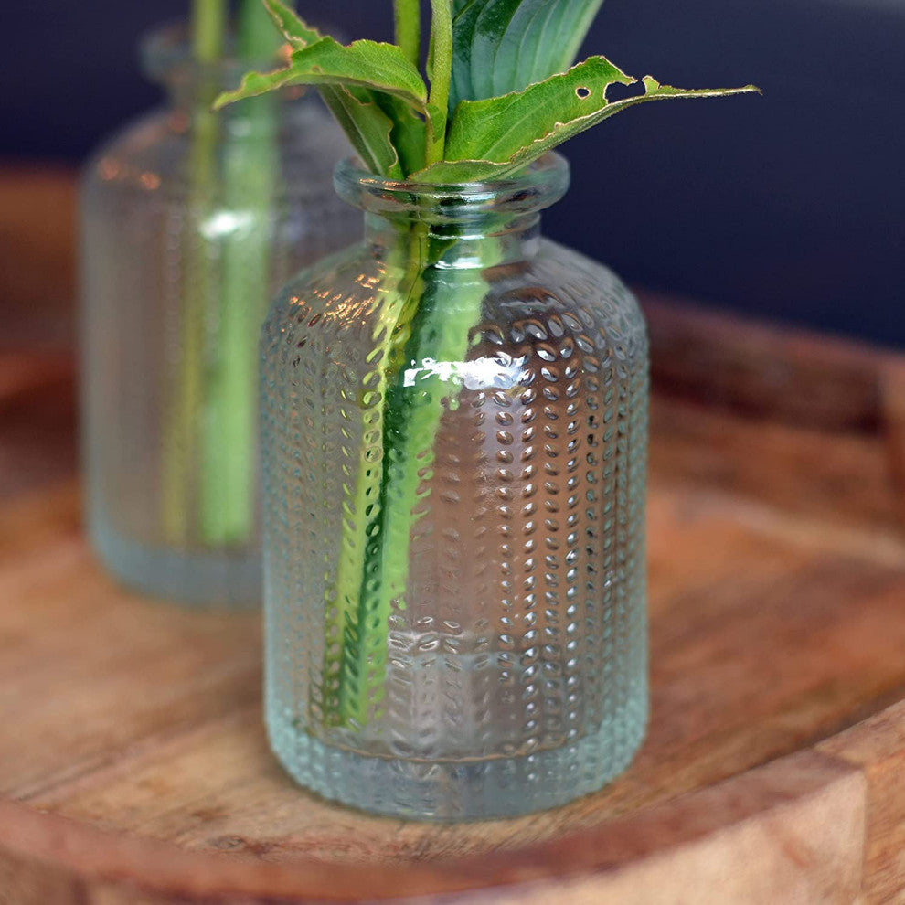 Herring Bone Mini Bottle Vases