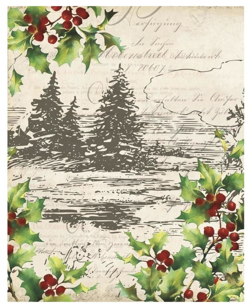 "Vintage Holiday II" Digital Paper Print by Katie Pertiet, 18"x22"