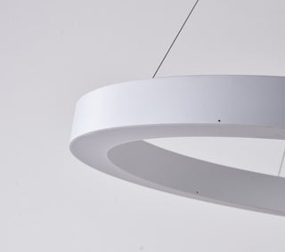 LED Chandelier, Matte White