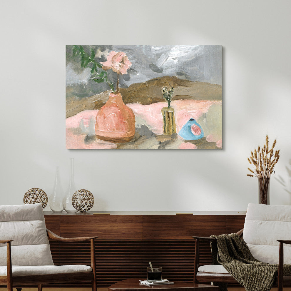 Rustic Still Life Flower Frameless Reverse Printed Tempered Art Glass Wall Art, Tmp-199016-4832