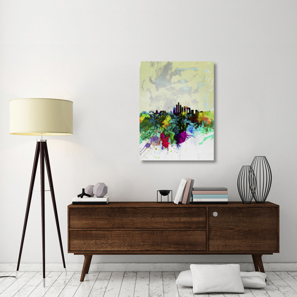 "Beijing Watercolor Skyline" Fine Art Print