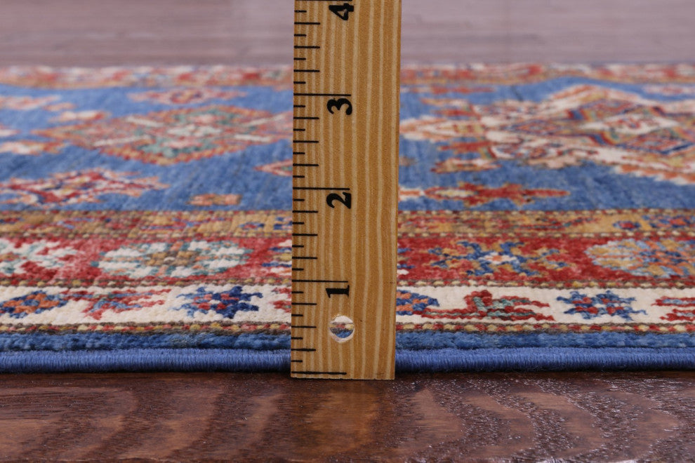 Runner Super Kazak Hand Knotted Wool Rug 2' 6" X 9' 9" - Q12968