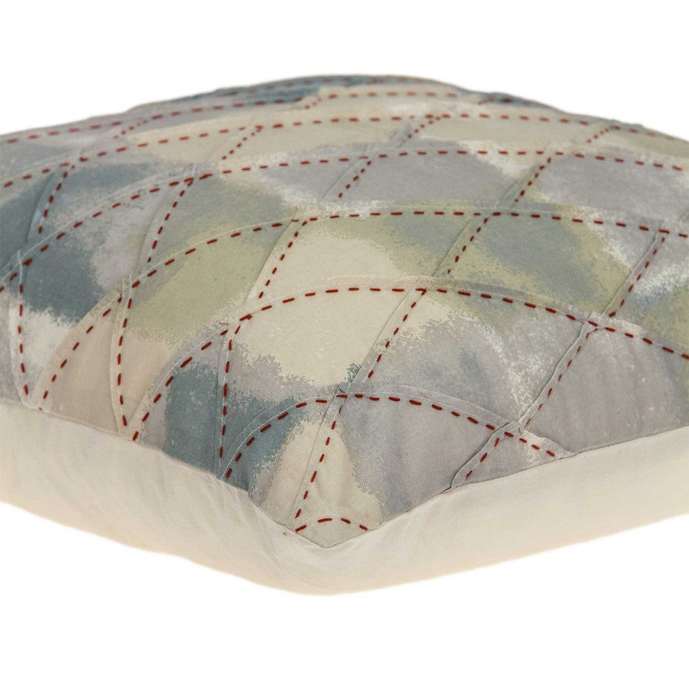 HomeRoots 20" x 0.5" x 20" Transitional Cool Multicolor Accent Pillow Cover