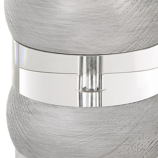 Band Together Crystal & Wood Table Lamp