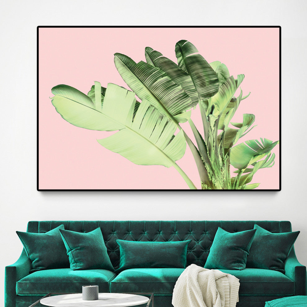 "Tropical Velvet I" Oversized Framed Canvas, 40" x 60"