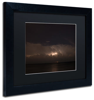'Big Dipper Thunderstorm' Matted Framed Canvas Art by Kurt Shaffer