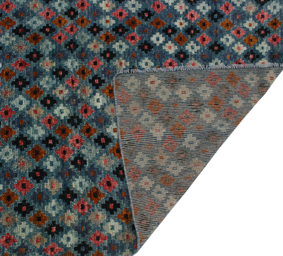 Balochi Fane Blue Rug, 6'4x9'5