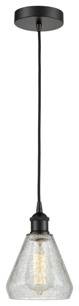Innovations 616-1P-BK-G275-LED 1-Light Mini Pendant, Matte Black