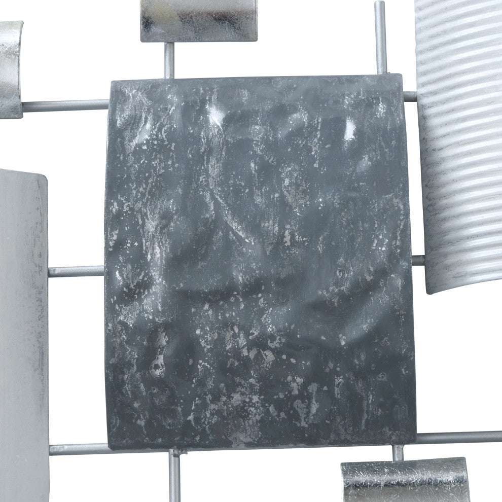 Modernist Floating Squares Wall Decor, 59.75 Inches