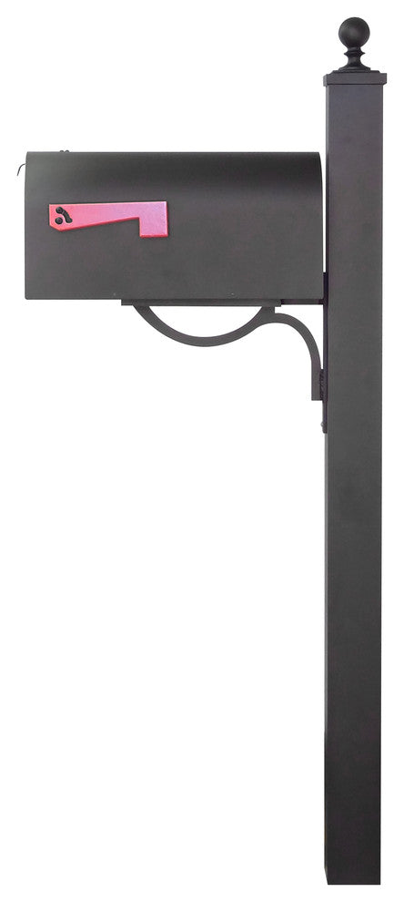 Titan Aluminum Curbside Mailbox and Springfield Mailbox Post