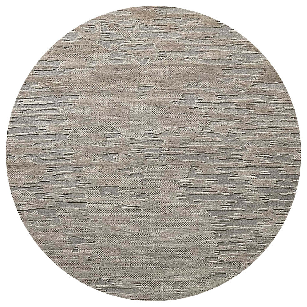 Ahgly Company Indoor Round Mid-Century Modern Area Rugs, 4' Round