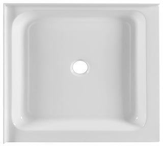 Fine Fixtures Double Threshold Acrylic Shower Base, 30 X 30, Universal