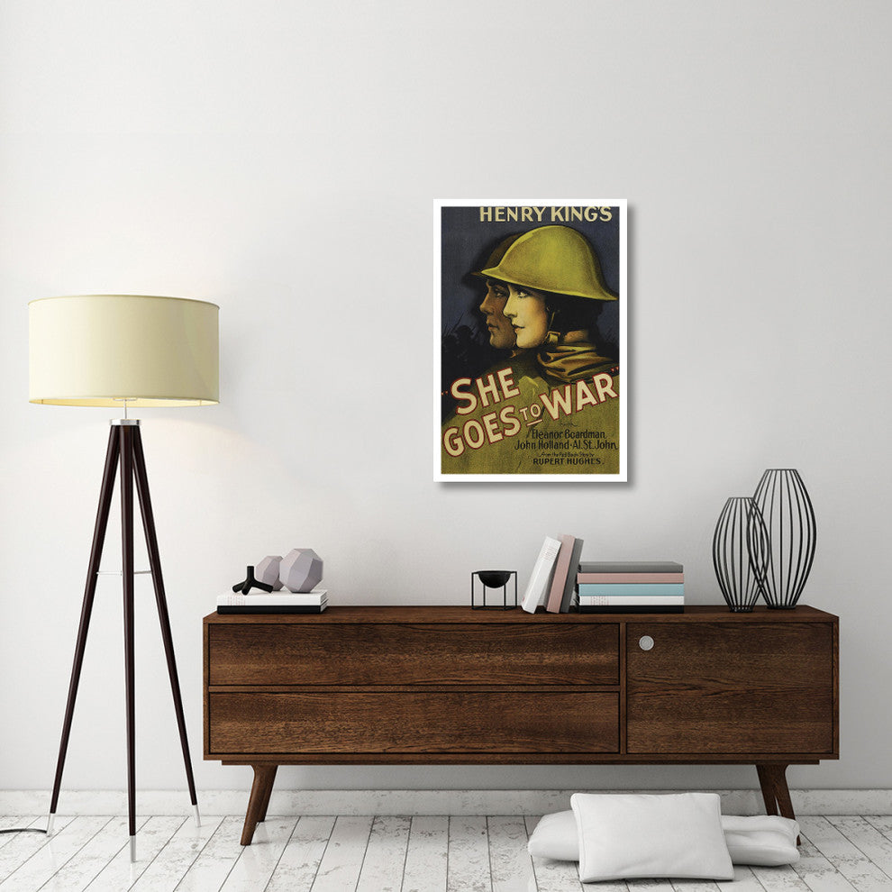 "Vintage Film Posters: She Goes to War" Digital Paper Print, 26"x38"