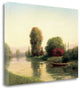 "By The Riverside" By Udell, Giclee Print on Gallery Wrap Canvas, Ready to Hang
