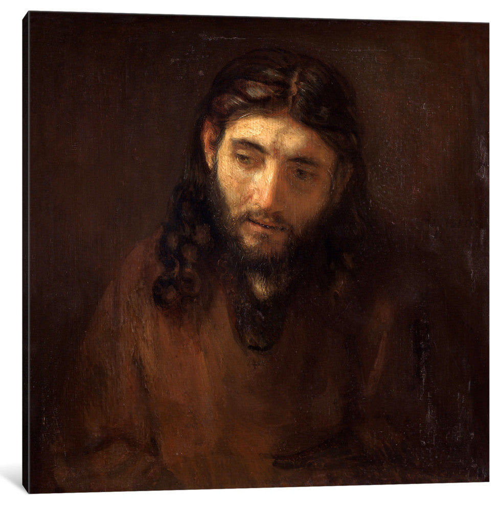 "Head Of Christ" Wrapped Canvas Art Print, 26x26x1.5