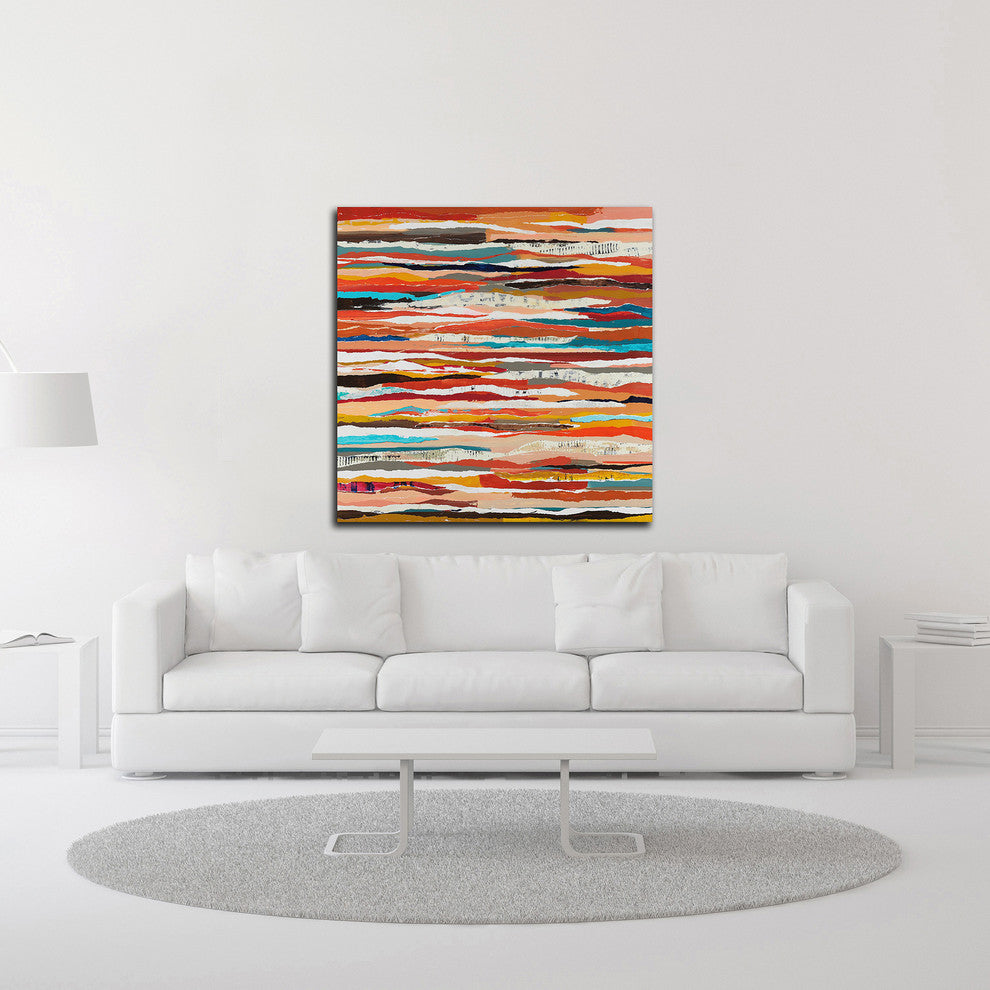 Coastal Sunset by Adam Collier Noel, Print on Canvas, 30"x30"