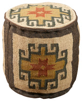 Round Kilim Pouf