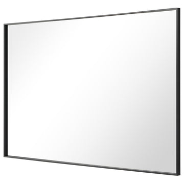 Rectangle Framed Bathroom Vanity Mirror Accent Wall Mirror, Black, 30"x36