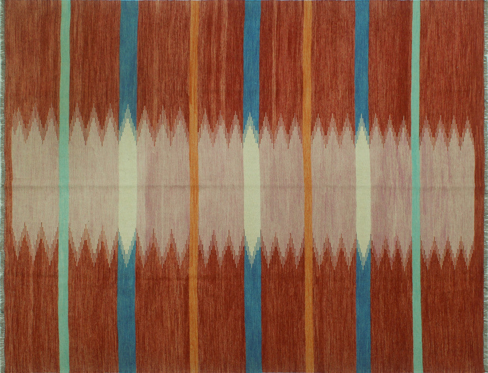 Winchester Kilim Northcly Rust/Pink Rug, 8'3x9'9