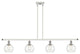 Innovations 516-4I-WPC-G122-6-LED 4 Light Island Light, White, Polished Chrome