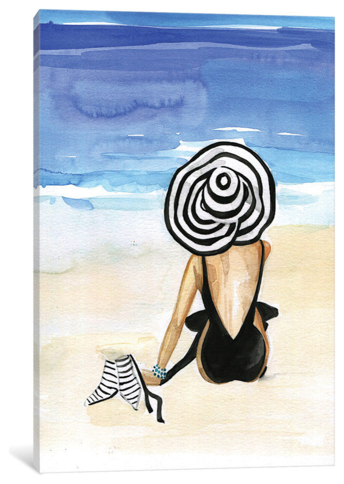 "Beach Time" Print by Rongrong DeVoe, 26"x18"x1.5"