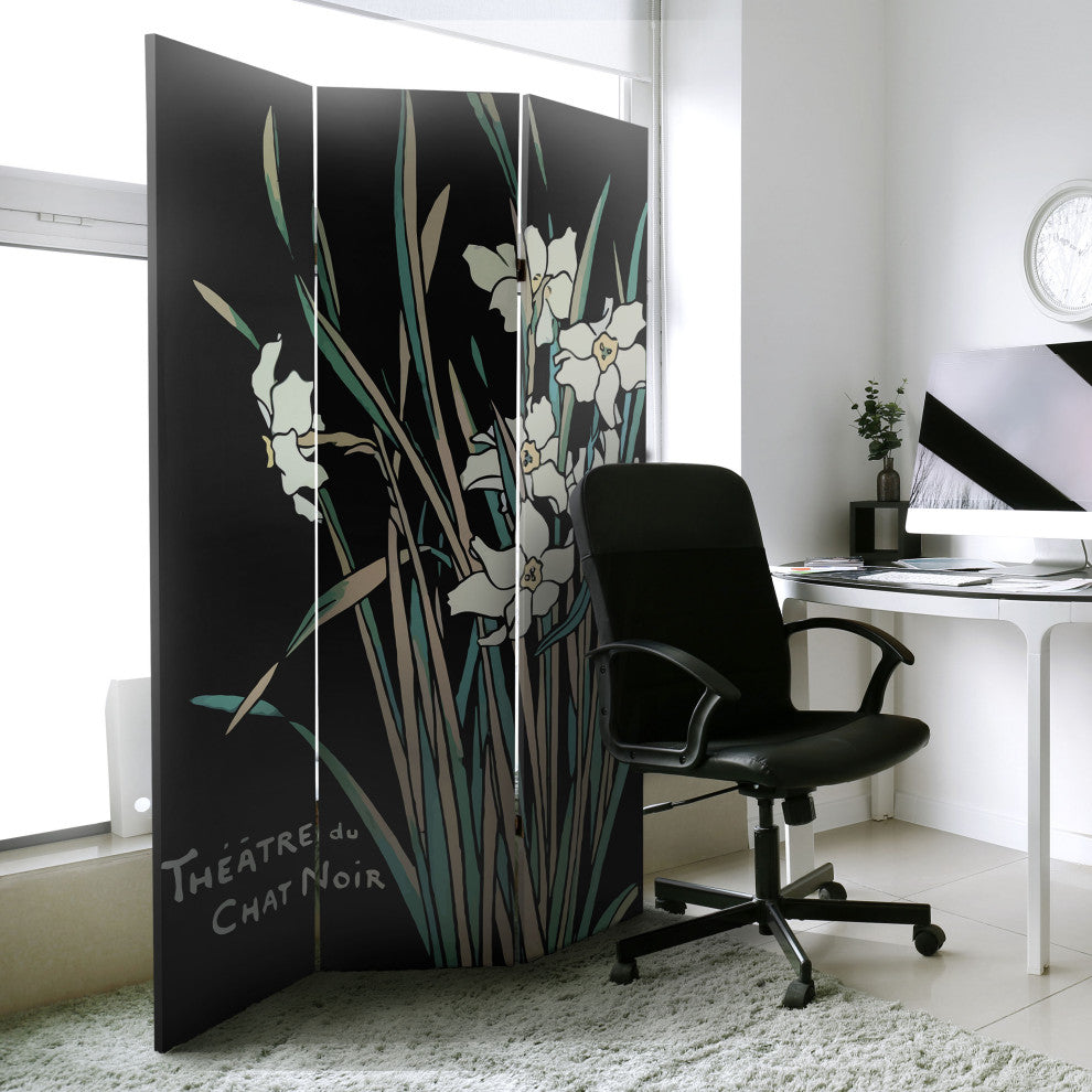 6'' Tall Double Sided Chat Noir Room Divider