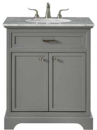 30" Single Bathroom Vanity Set In Light Grey