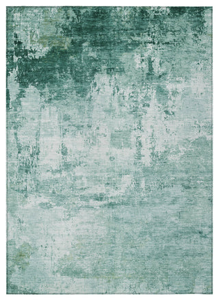 Machine Washable Indoor/Outdoor Chantille ACN1766 Aqua 3' x 5' Rug