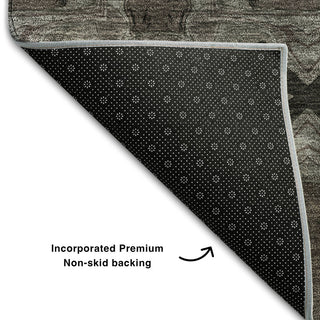 Premium Machine Washable Mayfield AMF564 Gray 2'3" x 7'6" Runner Rug