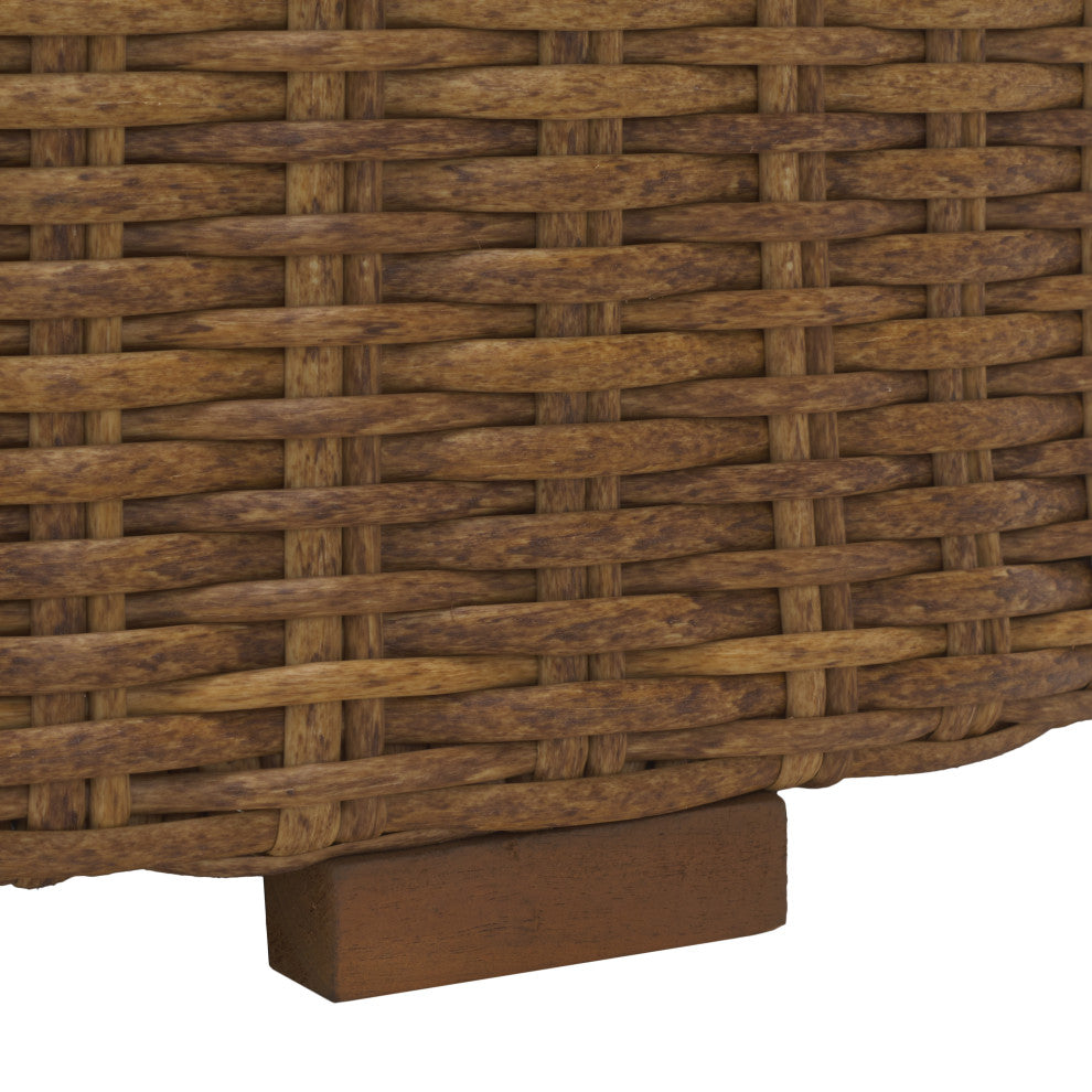 Safavieh Couture Indoor-Outdoor Anguilla Wicker Coffee Table, Natural