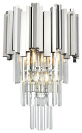 Home Living 12" Wall Sconce, Chrome