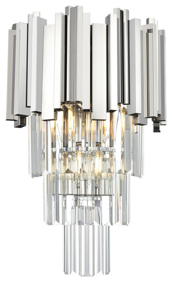 Home Living 12" Wall Sconce, Chrome