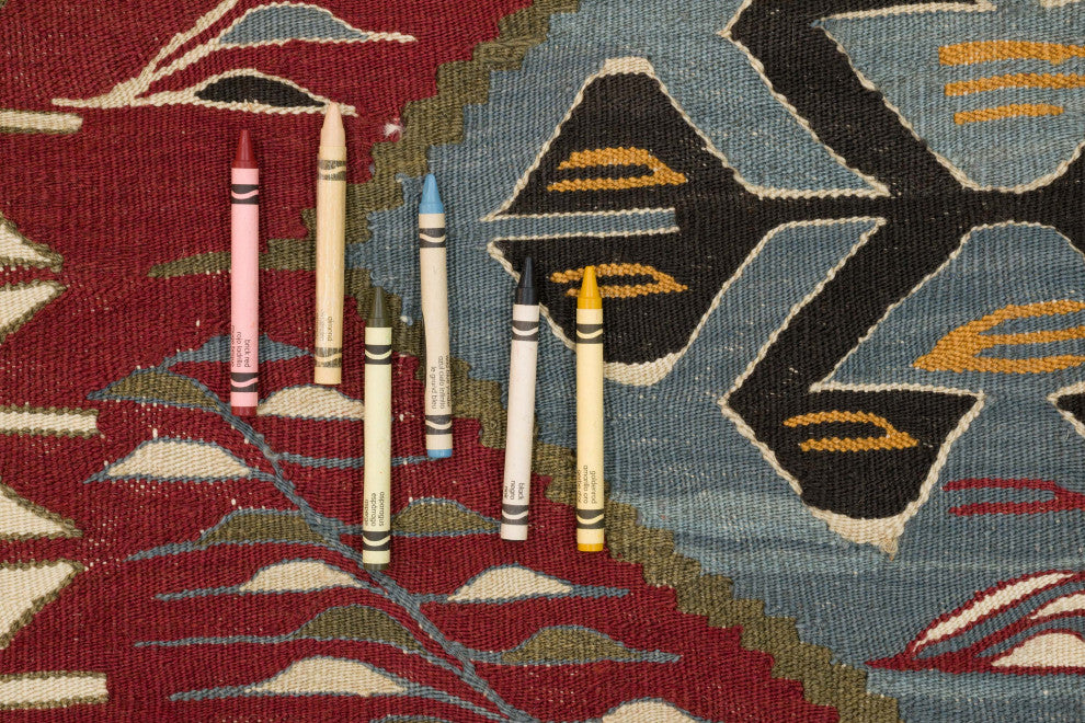 New Handwoven Turkish Kilim Rug 3' 11" x 5' 7", 47 in. x 67 in.