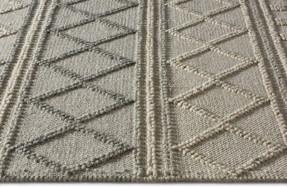 Darius Rectangle Hand Woven Area Rug, Fog, 8'x11'