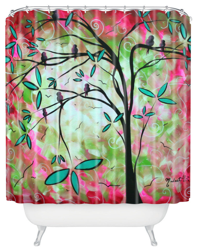 madart inc Through The Looking Glass Shower Curtain