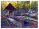 David Lloyd Glover 'Blue Garden Impression' Canvas Art, 35"x47"