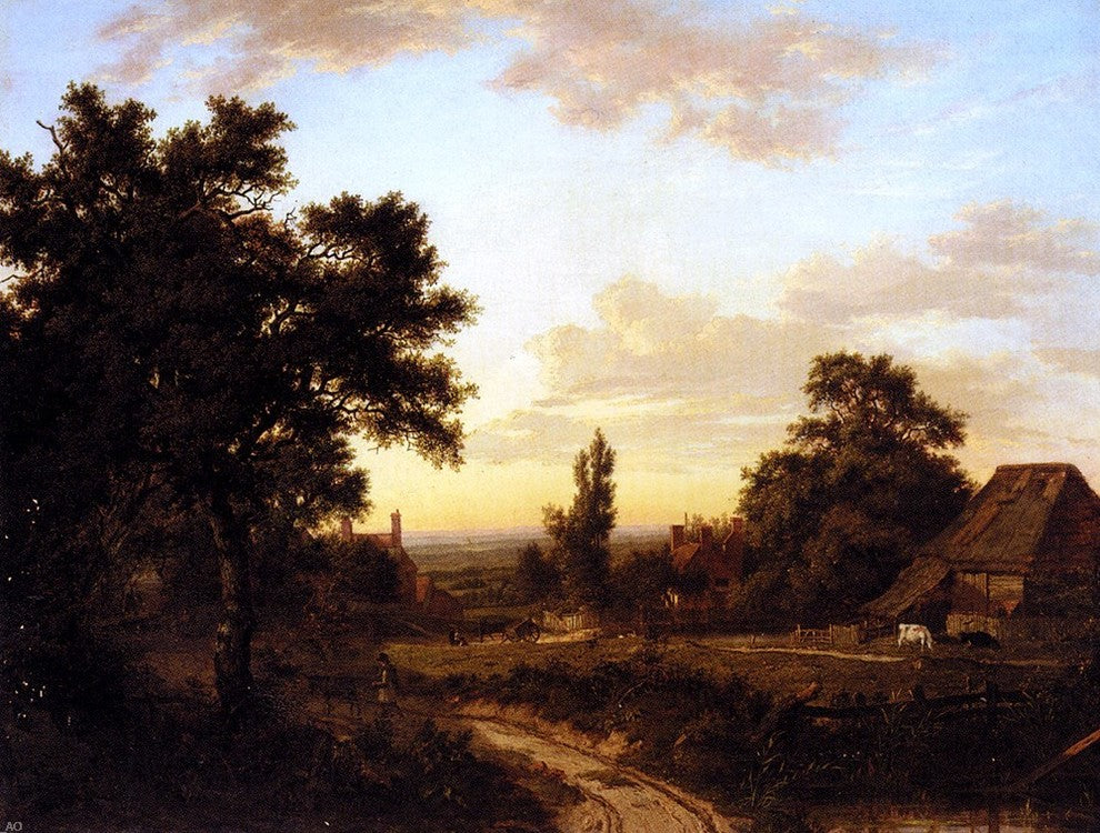 Patrick Nasmyth View Of Addington Surrey Wrapped Canvas