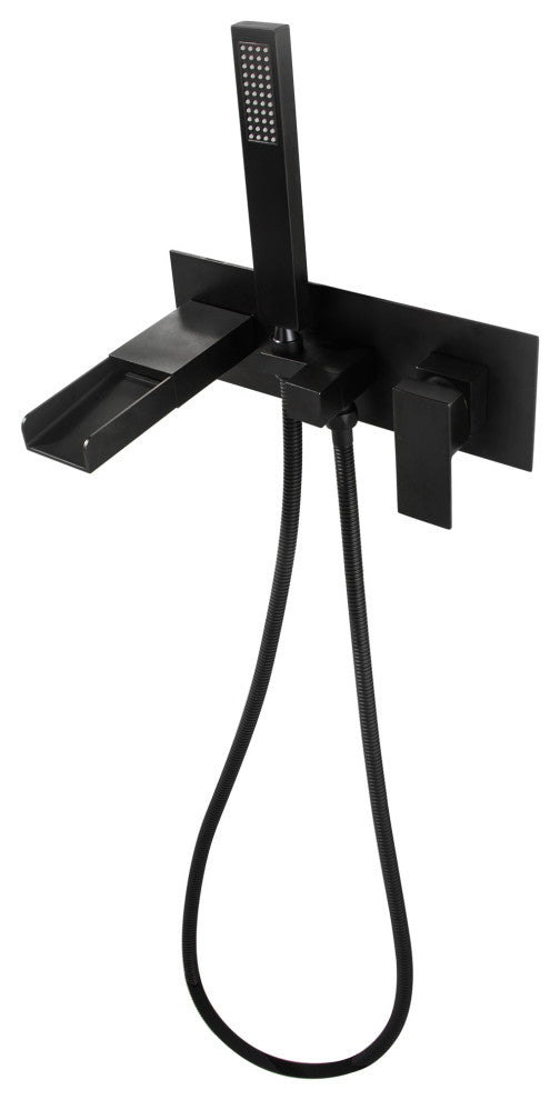 Wall Mounted Roman Tub Faucet With Hand Shower