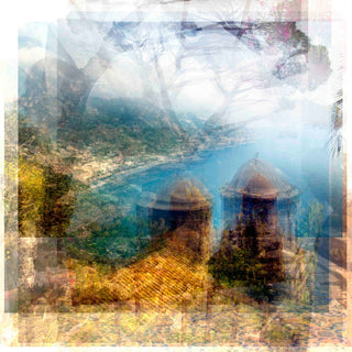 "Ravello Seaview" Painting Print on Canvas