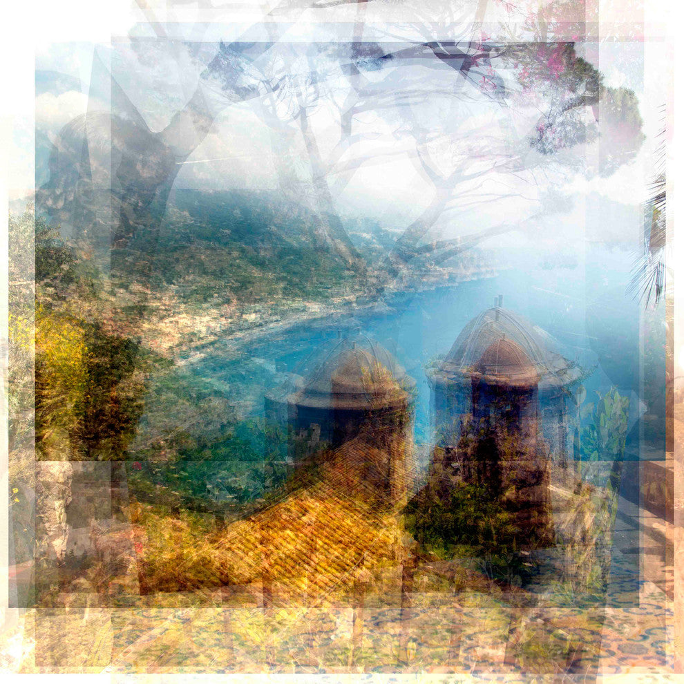 "Ravello Seaview" Painting Print on Canvas