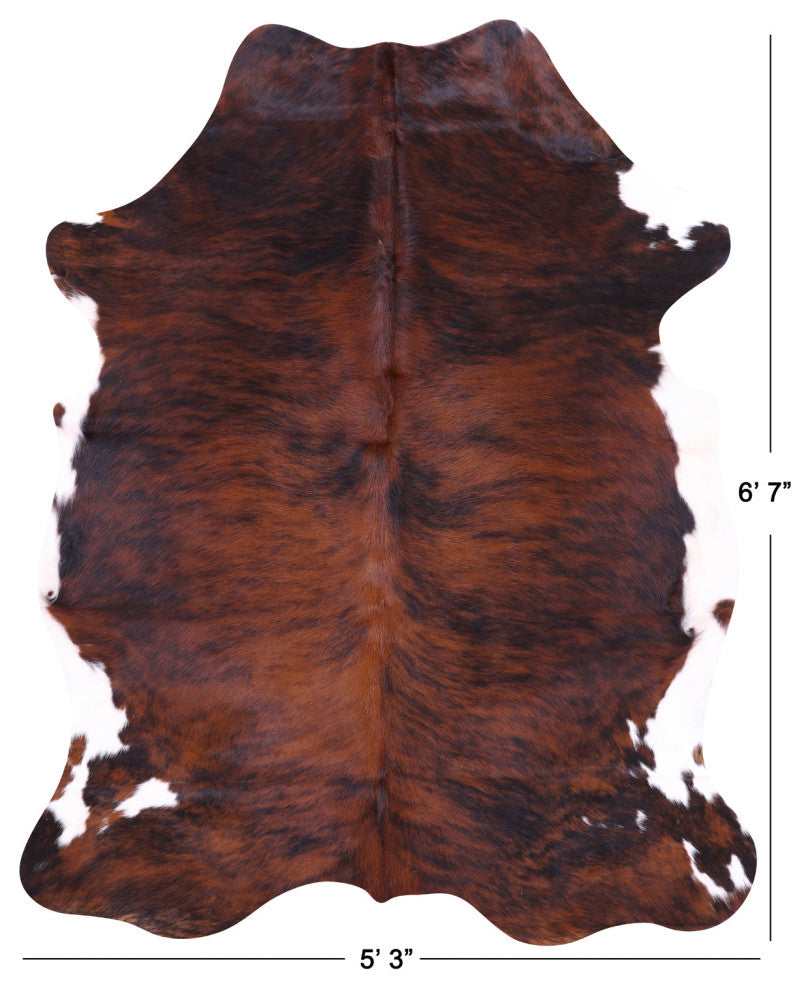 Brindle Natural Cowhide Rug 6' 7" X 5' 3" C1926