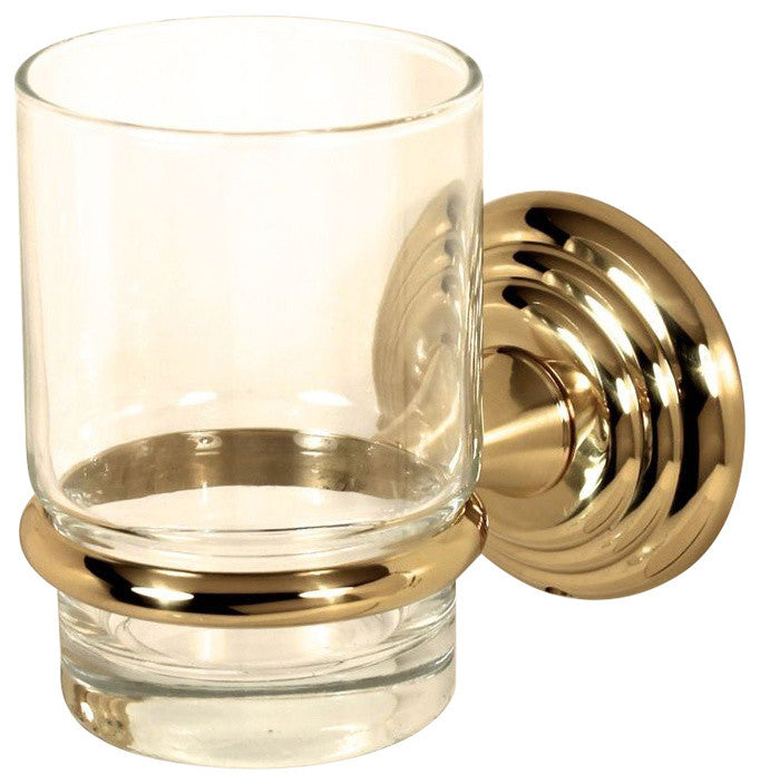 Alno Tumbler Holder in Polished Brass